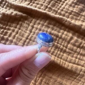 Lapis Lazuli Sterling Silver Ring Sz 6